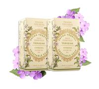 Panier des Sens Verbena Soap Bar 2x150g - Moisturizing Gentle Scented Bar Soap with Sweet Almond - 97% Natural Ingredients Made in France - Vegan Body Wash for All Skin Types
