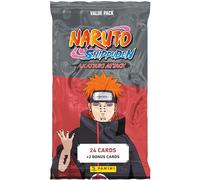 Panini 004629B26FP Naruto Shippuden Trading Fat Pack 24 2 Bonus Cards