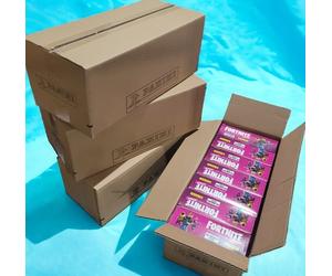 Panini 2020 Fortnite Reloaded Trading Cards Sealed Case 70 Fat Packs Display Box