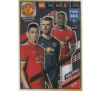 Panini Adrenalyn 2018 FIFA 365 442. De GEA - Smalling - Bailly (Manchester United FC)