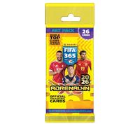 Panini FIFA 365 2026 Trading Cards Game Fat Pack 24 Cards + 2 Bonus Cards