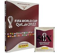 Panini FIFA World Cup Qatar 2022 Official Sticker Series (1 x Premium Hardcover Album + 50 Bags)