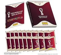 Panini FIFA World Cup Qatar Sticker 2023 Single Sided 1 Album Hard Cover + 15 Cases + 3 Free