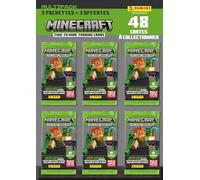 Panini Minecraft 004311SPEF 004311SPEF Minecraft 2 Trading Cards Pack of 3 Purchased Sleeves + 3 Free Pockets