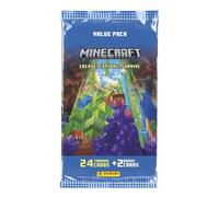 Panini Minecraft Trading Cards 3-Create, Explore, Survive Fat Pack 24 2 Bonus Cards, 004734B26FPF