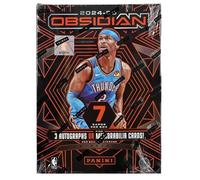 Panini Obsidian Basketball Trading Cards 2024-25 NBA Hobby Box, 7 Cards per Box, 3 Autographs or Memorabilia Cards