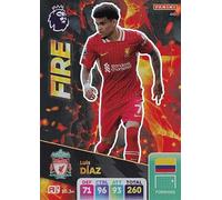 Panini Premier League 2024 2025 Luis Diaz Fire Trading Card