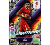 Panini Premier League Plus 2024 2025 Luis Diaz Lightning Trading Card
