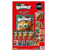 Panini Skifidol Brainrot Stickers Launch Cardboard Album + Trading Cards Spanish 4 Packs