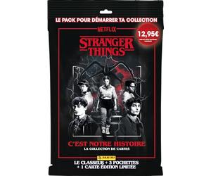 Panini Stranger Things Trading Cards Starter Pack (1 Folder + 3 Sleeves + 1 Card Limited Edition)