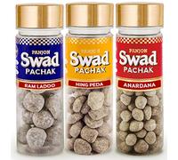 Panjon Swad Anardana goli, Hing Peda & Imli Ram Ladoo Pachak Candy (Mukhwas Mouth Freshners), White, 120 g (Pack of 3)