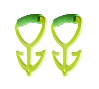 Pankia Grocery Bag Holder Shopping Bag Carrier, Each Handle Holds Up to 80lbs, Hanger with Soft Grip Handle, 2 Pack