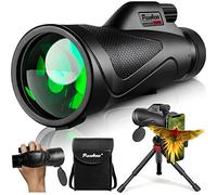 Pankoo HD 12x60 Monocular Telescope High Powered with Smartphone Adapter Tripod and Portable Bag, Larger Vision Monoculars for Adults with BAK4 Prism & FMC Lens, Suitable for Outdoor Watching, Travel