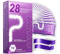 PankooTeeth Purple Teeth Whitening Strips 14 Treatments, Helps Remove Surface Stains - Coffee & Wine Stains, Supports Enamel Care, No Sensitivity, No Slip, 28 Strips,Teeth Whitening Gel