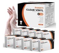 PANKTI Clear Vinyl Gloves, packaging may vary - 1000 Count - Clear (1000, Medium)