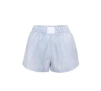 PanLidapan Women Striped House Trousers Breathable Elastic Waist Shorts Summer Casual Short Size Simplicity Trousers for Cute Women (Blue, M)