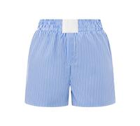 PanLidapan Women Striped House Trousers Breathable Elastic Waist Shorts Summer Casual Short Size Simplicity Trousers for Cute Women (Sky Blue, S)