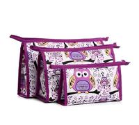 Panlom® Set of 3 Women Makeup Bags Women Bag Waterproof Travel Wash Cosmetic Pouch Tote Clutch Zipper Purse (Style 2)