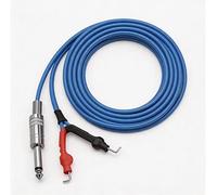 Panlouting Silicone RCA Power Cable with Plus and Minus Plugs for Tattoo Machine, 1.68 m, Cable with Pure Copper Core for Professional Tattoo Artists