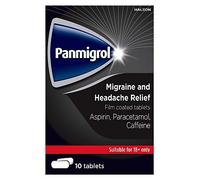 Panmigrol Migraine and Headache Relief 250mg/250mg/65mg film coated tablets10 Tablets