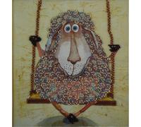 Panna beads stitching kit "Polly the Sheep" 20x22cm, DIY