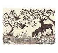 PANNA Blackwork Embroidery Kit, Multicoloured, 35x25cm