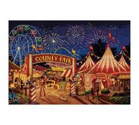 PANNA - Counted Cross Stitch Kit - County Fair - PR-7259 - Pre-Sorted Thread - Cross Stitch Patterns - Crafts for Adults - Aida - 10.5 x 15 Inches