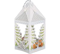 PANNA Counted Cross Stitch kit Forest Lantern 3D Design, 15,5x7x7cm, DIY