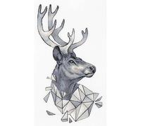 Panna counted cross stitch kit "Geometry. Deer" 21.5x36.5cm, DIY