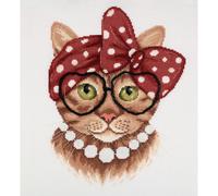 Panna counted cross stitch kit "Glamorous Lucy", 21x27cm, DIY