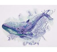 PANNA - Counted Cross Stitch Kit - The Whale Constellation - MT-1961-14 Count - Aida - 9.06 x 12.2 inch - DIY kit