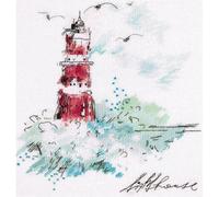 PANNA - Cross Stitch Kit - Leading Light - MT-1906 - Adult Embroidery - Linda Fabric - 25 x 20 cm - DIY Set