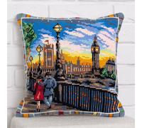 Panna cushion counted cross stitch kit "London Sky" 40x40cm, DIY