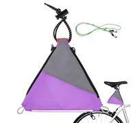 Pannier Rack Bags for Bicycle Rear Rack - Bag Backpack Accessories | Bicycle Trunk Bag, Water Resistant Triangle Bag, Basket Running Saddle Cycling, Reflective Bag for Food Tour