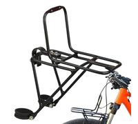 Pannier Rack Front Wheel Carrier Front Wheel Carrier - Aluminium Alloy Rack Front and Rear Luggage Rack for Road Bikes, Folding Bikes, Mountain Accessories