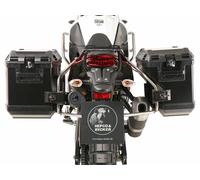 Pannier rack set cutout black including Xplorer cutout pannier set for Yamaha...