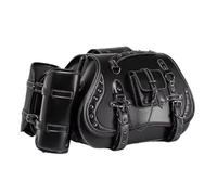Panniers Motorcycle Universal 1 Pair Motorcycle Tool Bag Saddlebag Waterproof PU Side Bag Travel Luggage Bag Over Saddlebag Motorbike Accessory