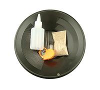 Panning Kit Real PayDirt-Black Gold Pan-Vial-Snuffer-Tweezers-Loupe