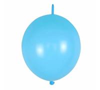 Pannu Design 12 Inch Quick Link Latex Balloons For Birthday Wedding Anniversary Party Decoration Niddle Balloons For Quick Arch (Light Blue, Pack Of 100)