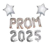 Pannu Design Prom Decorations 2025 Balloons 2025 Party Decoration Graduation Decorations 2025 Class of 2025 Balloons 2025 Graduation Party 2025 Foil Number Balloon (Silver)