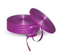 Pannu Design | Shiny Holographic Metallic Poly Crimped Curling Ribbon | for Balloon String, Gift Wrapping, Christmas Party, Florist Flowers, Decoration, Art & Craft. (100 Meter, Fuchsia Holo)