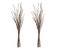 Panonw 10 PCS Artificial Curly Willow Branches, 26 Inches Fake Bendable Sticks Vintage Vines Stems Lifelike Decorative Dry Twigs for Vase DIY Crafts Wedding Floral Arrangement Decor, Brown