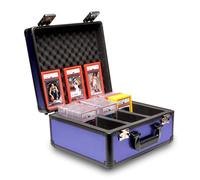 Panopply SLAB ARMOR 3 Row Graded Card Storage Box PSA Card Slab Case For Graded cards Hold 120+ Slabs Graded Card Case PSA Graded Card Storage Sports Baseball Card Collector Gifts (NAVY BLUE)