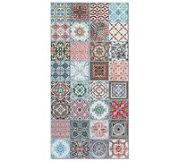 Panorama Floor Mat Hydraulic Nijar Multicolored 31 x 59 inches - Waterproof Mat - Plastic Mat - Under High Chair Mat - Waterproof Outdoor Rug - PVC Vinyl Floor Mats - Kitchen - Carpet - Vinyl Rug
