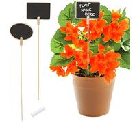 Panorama Mini Wooden Herb Plant Pot Blackboard Garden Kitchen Seed Flower Labels Tags