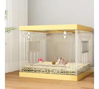 Panoramic Hamster Cages, Hamster House, Chinchilla Houses, with Opening Door, for Squirrel/Lizard/Turtle/Rutin Chicken (45 x 45 x 37)