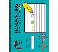 Panoramic Handwriting Practice Book for Kids in Pre-K to 3rd Grade I Primary Tablet: 120 pages I blank double lines with a dotted center line I 11x8.5 inch (Young Learners Notebooks)