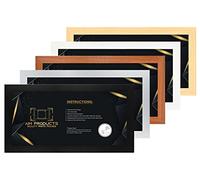 Panoramic Picture Frame Modern Photo Frame 24x12 inch Wall Mounting MDF Wood with Safe Plexiglass Multiple Sizes & Colours 20x8 16x8 24x7 BLACK WHITE OAK (20 X 10 inch, Black)