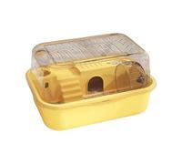 Panoramic Rodents Enclosure Cage with Control Design Lose Noise Exercise Wheel for Small Pet Hamsters Entertainment Detachable Hamster Cage for Easy Cleaning