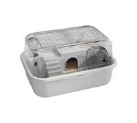 Panoramic Rodents Enclosure Cage with Control Design Lose Noise Exercise Wheel for Small Pet Hamsters Entertainment Detachable Hamster Cage for Easy Cleaning